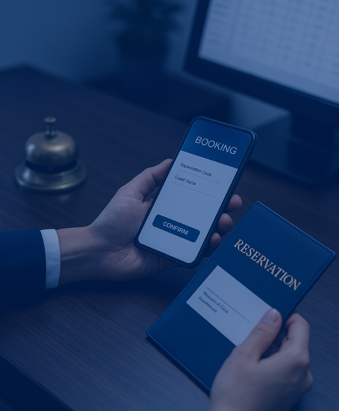 Zaffiro reservation management system for seamless guest experience and professional client support.